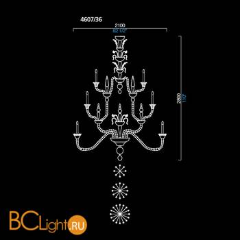 Люстра Barovier&Toso 4607 4607/36/PC - Схема
