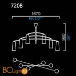 Люстра Barovier&Toso Colimacon 7208/TB/CL - Схема