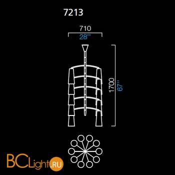 Люстра Barovier&Toso Colimacon 7213/TB/CN - Схема