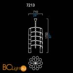 Люстра Barovier&Toso Colimacon 7213/TB/CN - Схема