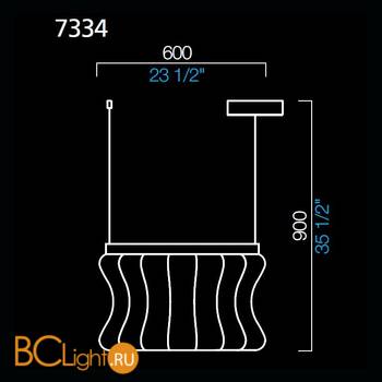 Подвесной светильник Barovier&Toso Crown 7334/CC - Схема