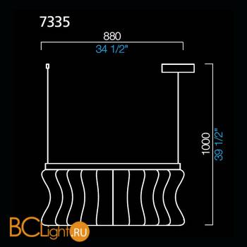 Подвесной светильник Barovier&Toso Crown 7335/CC - Схема