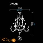 Люстра Barovier&Toso Dhamar 5596/09/BB - Схема
