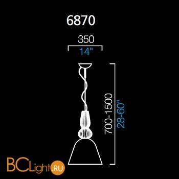 Подвесной светильник Barovier&Toso Ebi 6870/NC - Схема