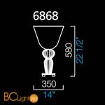 Настольная лампа Barovier&Toso Ebi 6868/BC - Схема