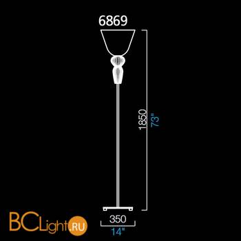 Торшер Barovier&Toso Ebi 6869/BI - Схема