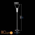 Торшер Barovier&Toso Ebi 6869/BI - Схема