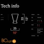 Настольная лампа Barovier&Toso Ercole 7357/CC - Схема