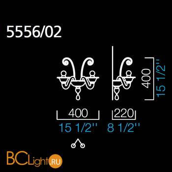Бра Barovier&Toso Erfud 5556/02/CC - Схема