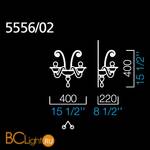 Бра Barovier&Toso Erfud 5556/02/CC - Схема