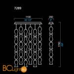 Подвесной светильник Barovier&Toso Escher 7289/AQ - Схема