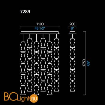 Подвесной светильник Barovier&Toso Escher 7289/VI - Схема