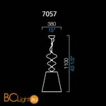 Подвесной светильник Barovier&Toso Eva 7057/IC/NN - Схема