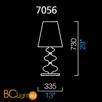 Настольная лампа Barovier&Toso Eva 7056/RS/NN - Схема