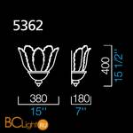 Настенный светильник Barovier&Toso Excelsior 5362/CR - Схема