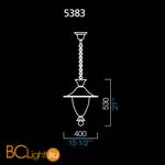 Подвесной светильник Barovier&Toso Fanali veneziani 5383/DO - Схема