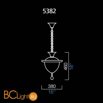 Подвесной светильник Barovier&Toso Fanali veneziani 5382/DO - Схема