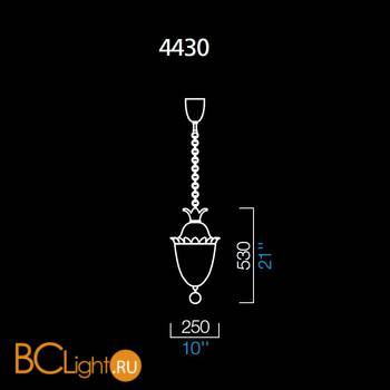 Подвесной светильник Barovier&Toso Fanali veneziani 4430/DO - Схема