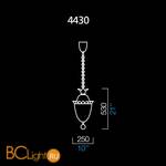 Подвесной светильник Barovier&Toso Fanali veneziani 4430/DO - Схема