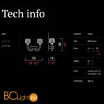 Бра Barovier&Toso Florian 5717/02/BW/CL - Схема