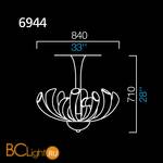 Люстра Barovier&Toso Fuochi artificiali 6944/BB - Схема