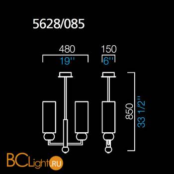 Люстра Barovier&Toso Gallia 5628/085/OK - Схема