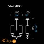Люстра Barovier&Toso Gallia 5628/085/OK - Схема