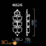 Настенный светильник Barovier&Toso Grand Hotel 4662/6/OR - Схема