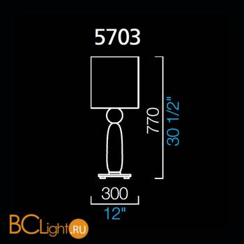 Настольная лампа Barovier&Toso Habana 5703/IT/BB - Схема