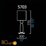 Настольная лампа Barovier&Toso Habana 5703/RT/BB - Схема