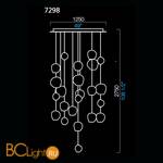 Подвесной светильник Barovier&Toso Hanami 7298/CC - Схема