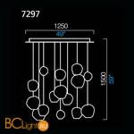 Подвесной светильник Barovier&Toso Hanami 7297/AQ - Схема