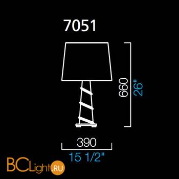 Настольная лампа Barovier&Toso Hekla 7051/IC/BB - Схема