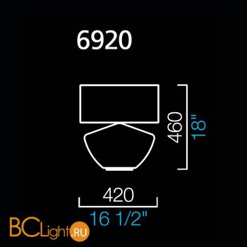 Настольная лампа Barovier&Toso Ikebana 6920/BS/QN - Схема