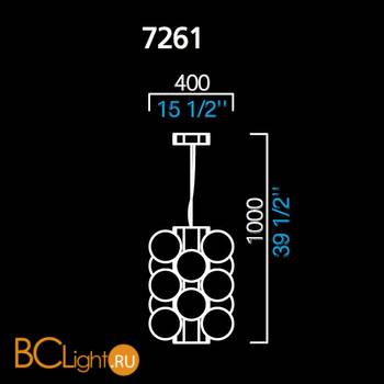 Подвесной светильник Barovier&Toso Lincoln 7261/OO - Схема