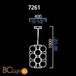 Подвесной светильник Barovier&Toso Lincoln 7261/CC - Схема
