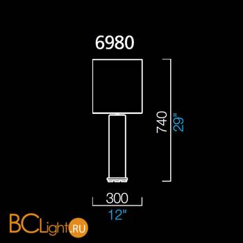 Настольная лампа Barovier&Toso Lisa 6980/IC/NN - Схема