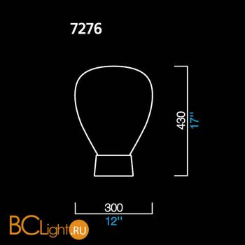 Настольная лампа Barovier&Toso Lust 7276/CC - Схема