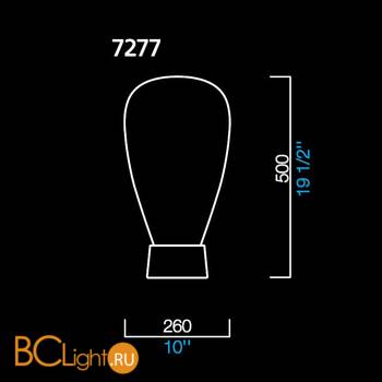 Настольная лампа Barovier&Toso Lust 7277/CC - Схема