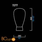 Настольная лампа Barovier&Toso Lust 7277/CC - Схема