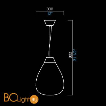 Подвесной светильник Barovier&Toso Lust 7278/CC - Схема