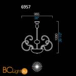 Люстра Barovier&Toso Luxor 6957/CC - Схема