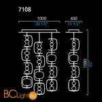 Потолочный светильник Barovier&Toso Manhattan 7108/UV - Схема