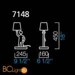 Настольная лампа Barovier&Toso Marino&Marina 7148/LO/RI - Схема