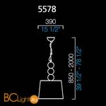 Подвесной светильник Barovier&Toso Marta 5578/AL/NN - Схема