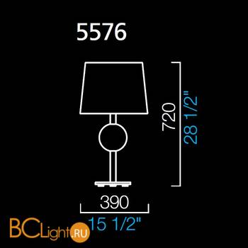 Настольная лампа Barovier&Toso Marta 5576/GL/BB - Схема