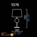 Настольная лампа Barovier&Toso Marta 5576/GL/BB - Схема