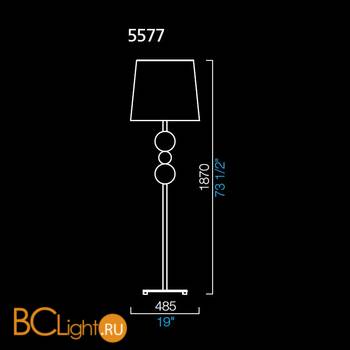 Торшер Barovier&Toso Marta 5577/CC/NN - Схема