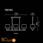 Подвесной светильник Barovier&Toso Matrioska 7097/03/IC/NN - Схема