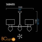 Люстра Barovier&Toso Medina 5684/05/CA/MM - Схема